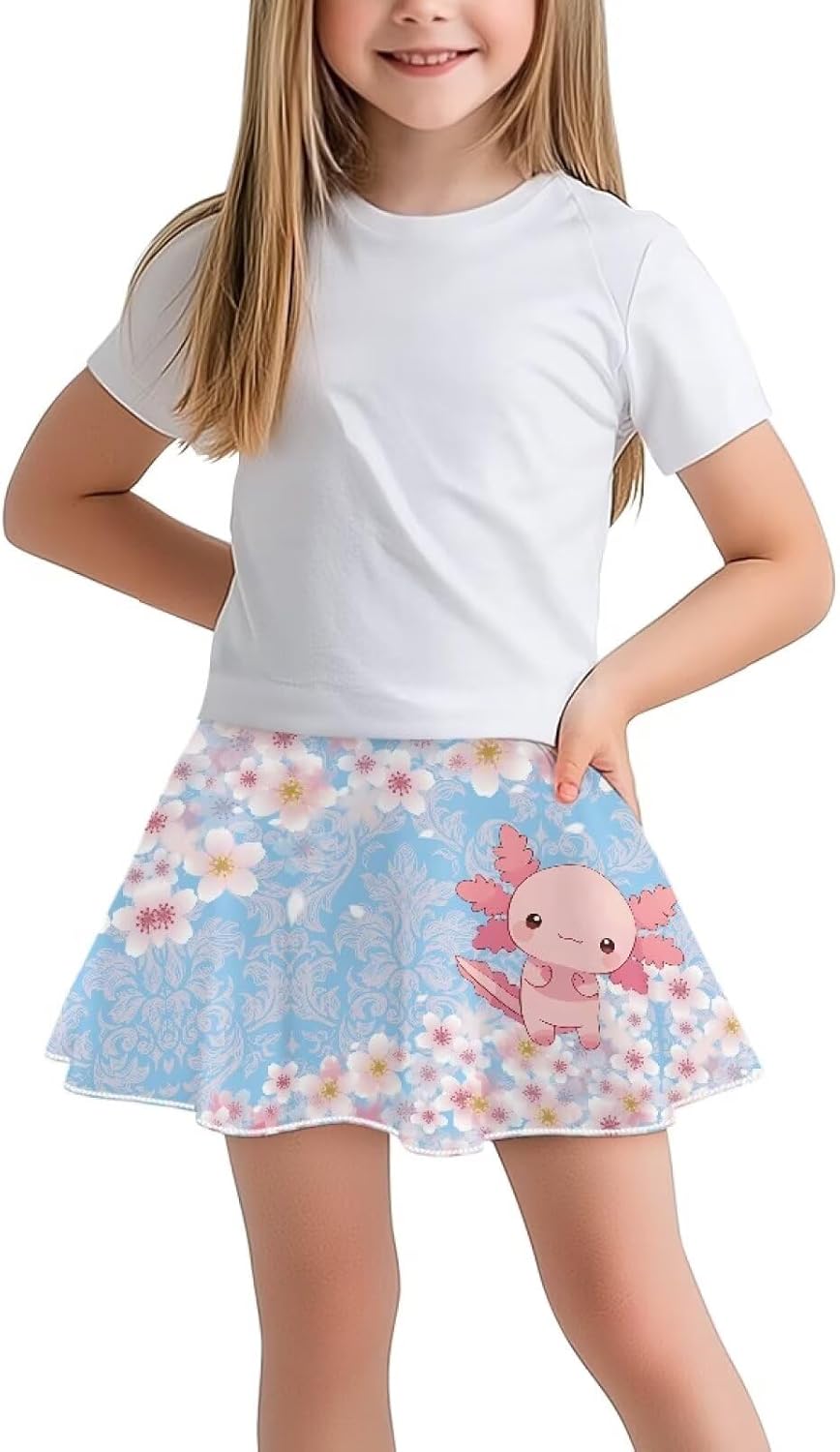 Athletic Skorts with Pocket for Girls 5-14 Years Sports Skirt Summer Casual Wear Tennis Gym