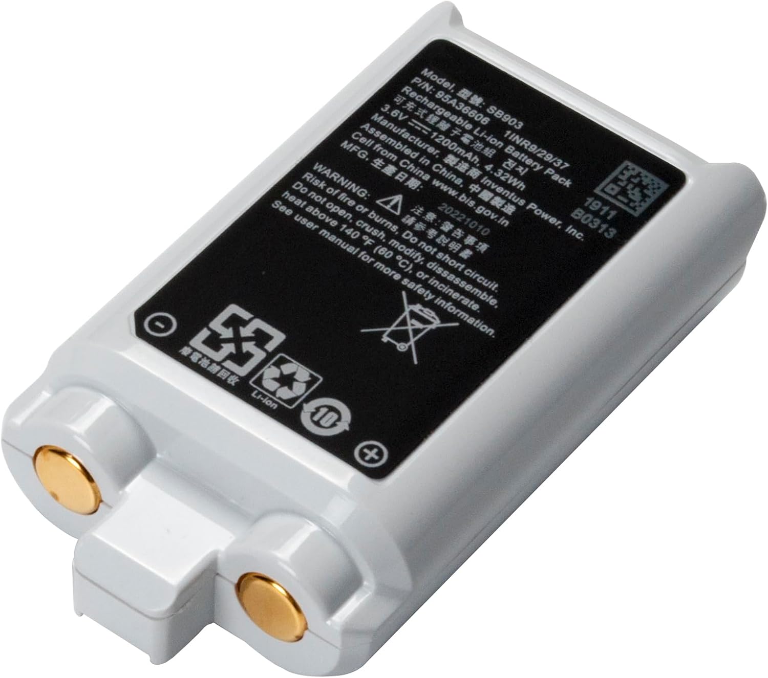 SB903 SBC903 Battery Replacement for Shure SLX-D Digital Model Series SLXD1 SLXD2 Series SB903 SBC903 SBC10-903 Upgrade Capacity 3.6V 1200mah/4.32Wh