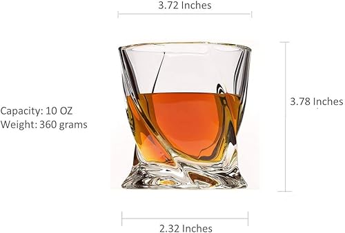 Miniatura 2 de Juego de 6 vasos de whisky de cristal de alta calidad, grandes sin plomo, vasos de degustación de vidrio escocés para beber whisky irlandés y