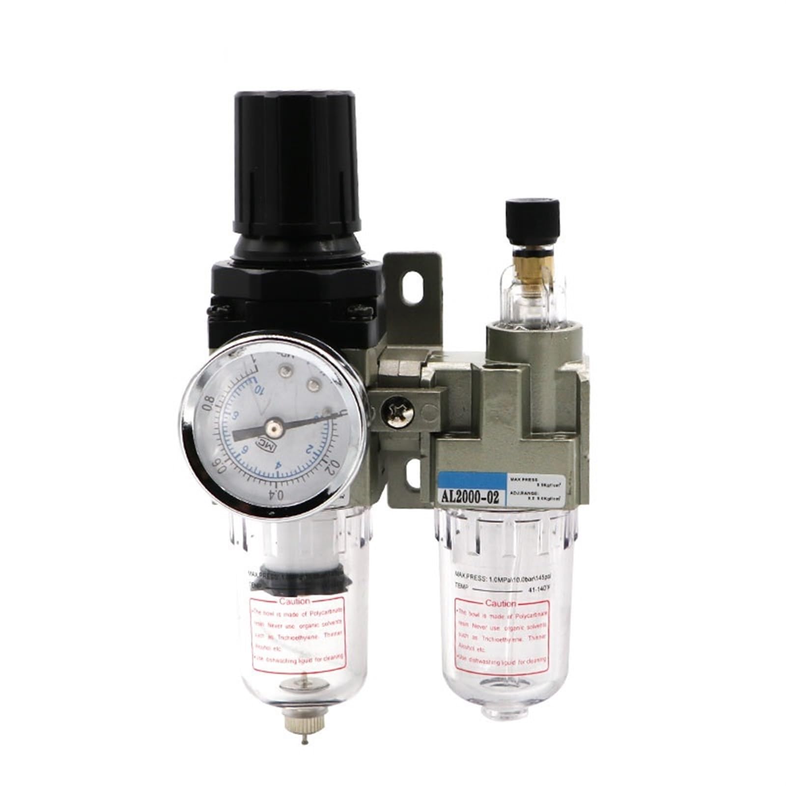 Lcvzxcfkx Only Ac2010-02 Air Pump Compressor Oil Filter Regulator Trap Pneumatic Water Separator Pressure Manual Drainage Supply Ac2010-02