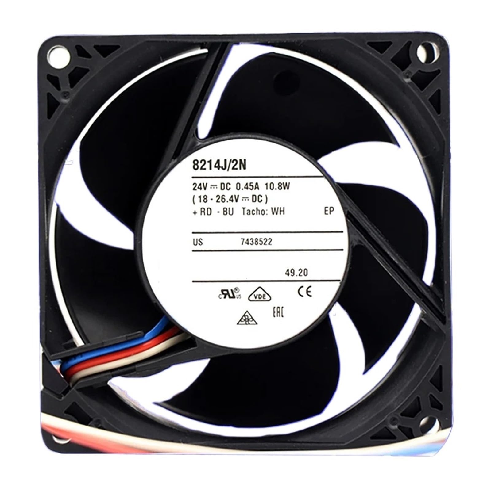 TSCFHGQI 8214J/2N DC24V 0.45A 10.8W 8038 80 * 80 * 38 mm Cooling Fan