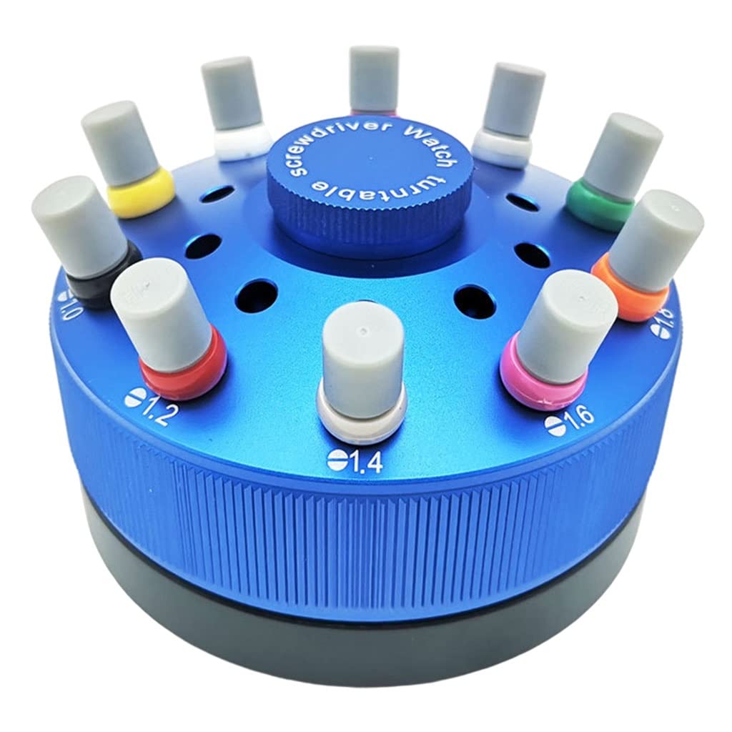 Cacciavite per Cinturini per Orologi, Giradischi Rotante, Accessori per Orologi, Kit di Strumenti per la Riparazione, Acciaio (Argento Talla ?nica)