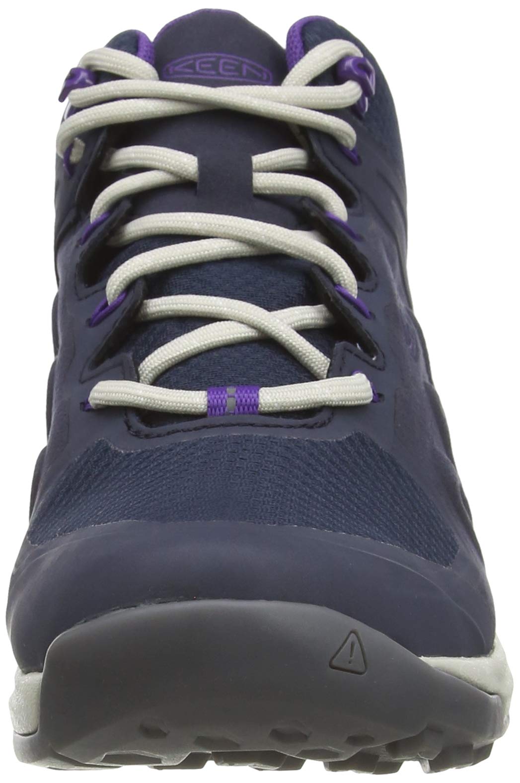Keen Explore Mid Height Waterproof, Stivali da Escursionismo Donna, Blue Nights/Silver Birch, 22.5 EU
