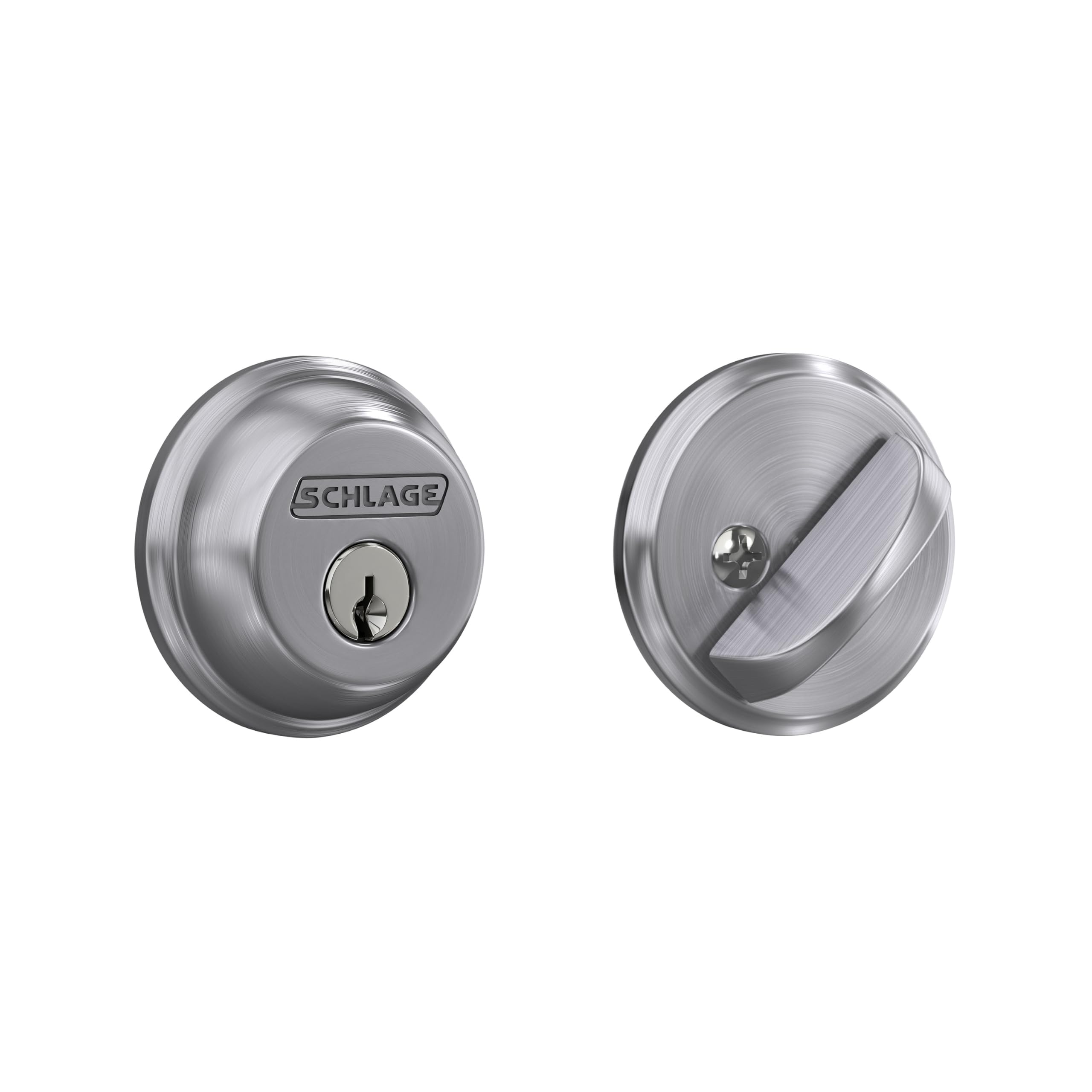 Schlage B60N505 Deadbolt - Keyed Entry, Bright Brass -11 Schlage B60N505 Deadbolt - Keyed Entry, Bright Brass -11