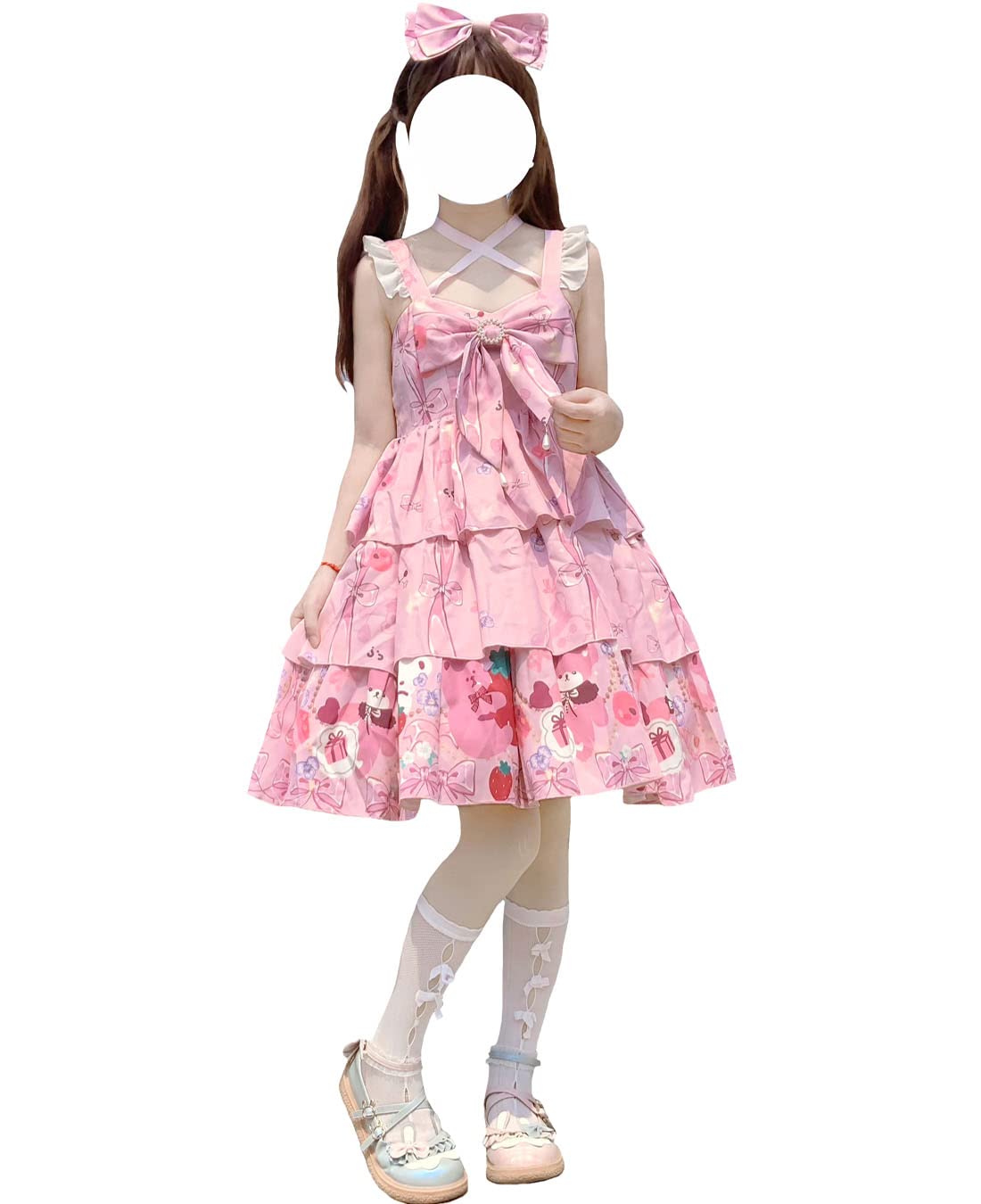 white christmas dresses Kawaii Japanese Dress main image 0