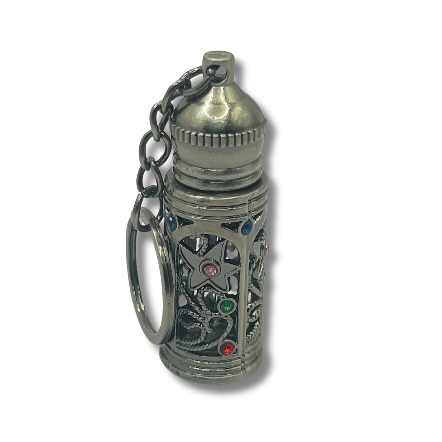 3 ARCHES USA Anointing Oil Bottles 5ml- Refilable Anointing Oil Bottle Keychain - Travel Size Container with Applicator