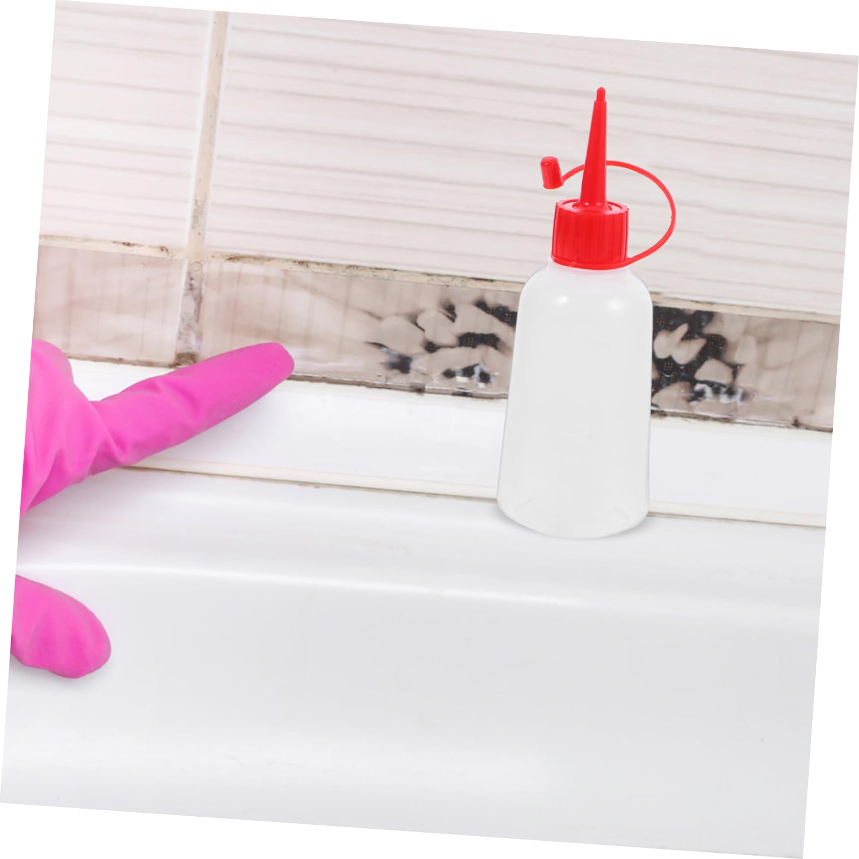 10 Botellas Dosificadoras de Plástico Ldpe, 100ml, Punta de Aguja, Cierre Seguro, para Pegamento y Manualidades