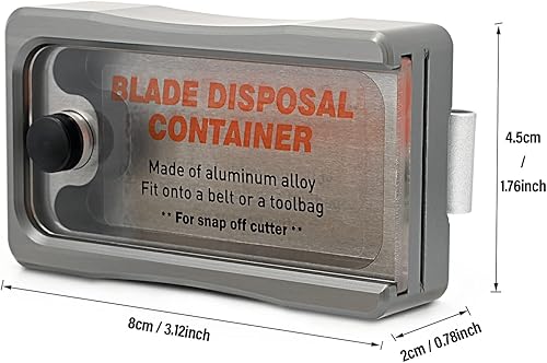 Miniatura 4 de NEWISHTOOL Caja portátil de almacenamiento de contenedores de eliminación de maquinilla de afeitar, seguridad para desechar la mayoría de cuchillas