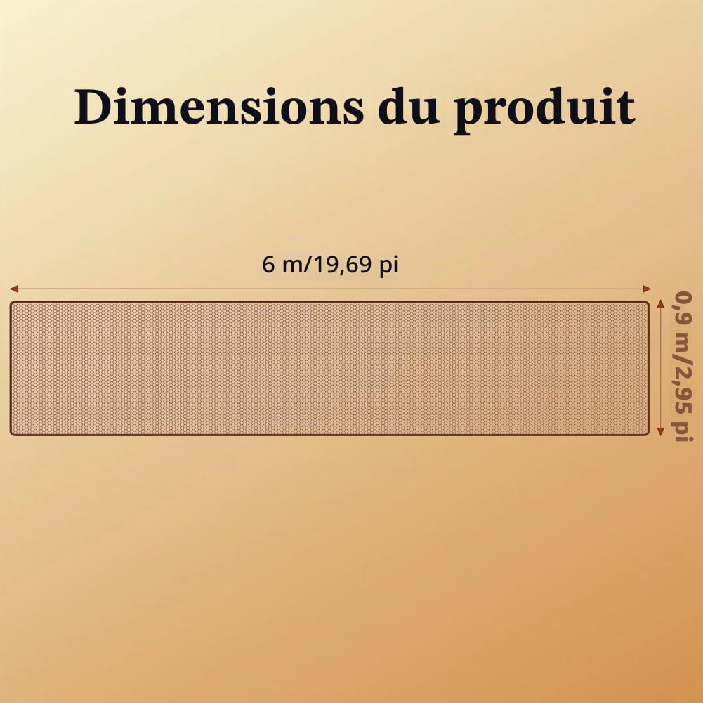 Comioke 6 Mètres Balustrade Escalier Filet, Filet de Sécurité pour Enfants, Noir, Tissu maillé