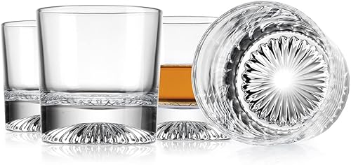 Godinger Doble taza de vidrio de bebida antigua fría