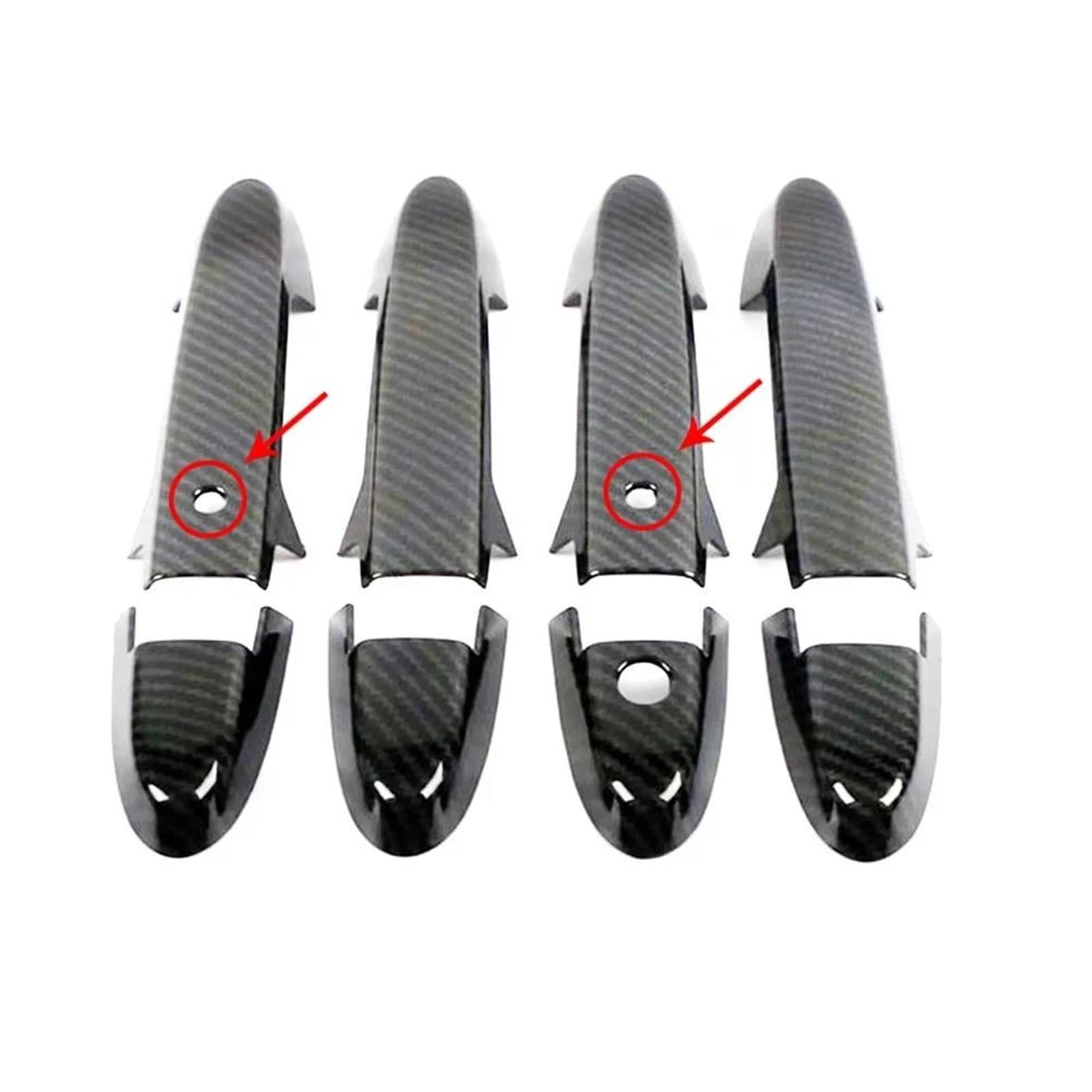 YSDSLS Sleek Door Handle Chrome Door Handle Cover Decoration Trim Protection Sticker Car Part for City GM4 GM5 GM6 2014-2020