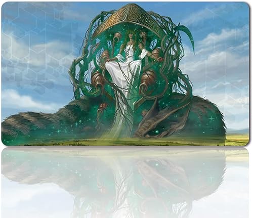 Karametra God of Harvests - Tapete de juego de mesa TCG de 236 x 138in tapete de escritorio compatible con TCG MTG Playmat Bag