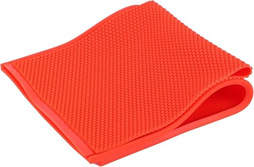 Miniatura 4 de POCREATION 2 moldes de hoja de cera de abejas, suministros de apicultura roja, molde manual de goma para tabletas, máquina de estampado para hacer