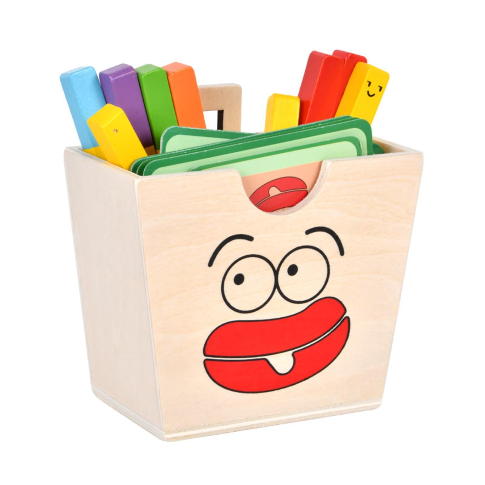 Juego de madera de desarrollo mental para despertar la curiosidad y lógica infantil 8