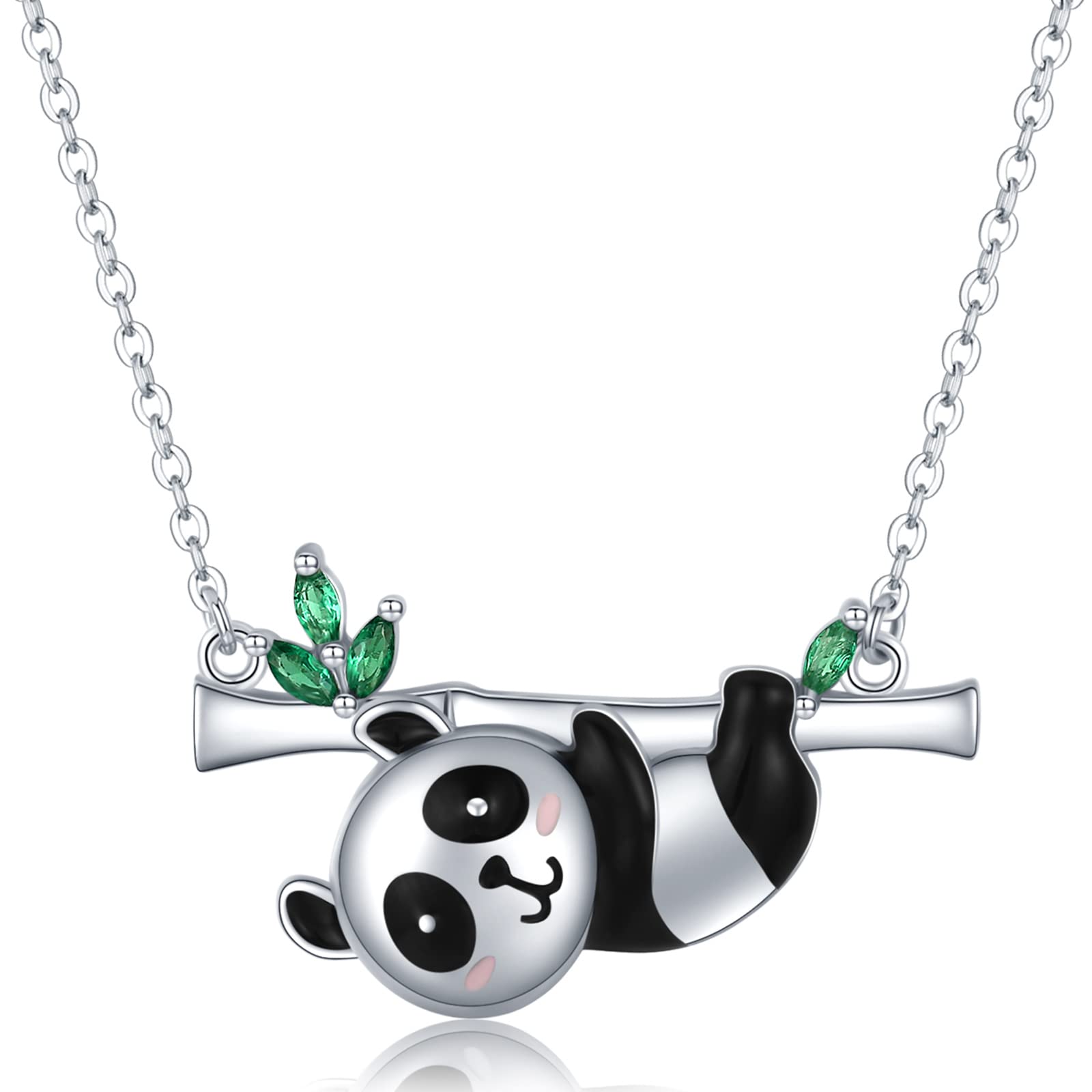 Collana panda in argento sterling 925 per donne e ragazze | FindTheDeal
