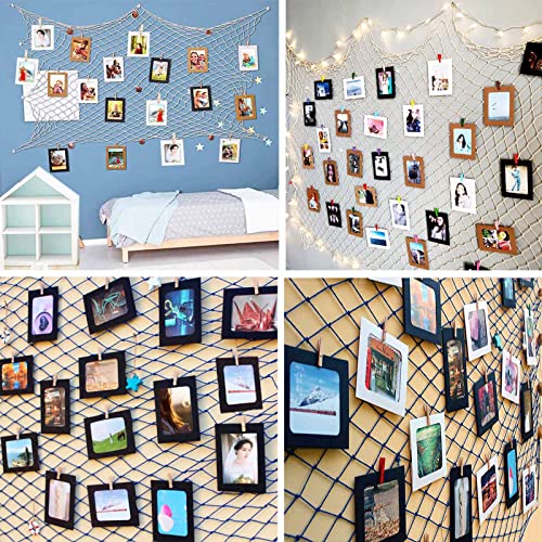 Perfect 4U 30 Pcs Diy Paper Photo Frames 4X6 Picture Frame With Wooden Clips And String Hanging Cardboard Photo Frame 10X15 Cm Set For Home Wall Décor #TOP1