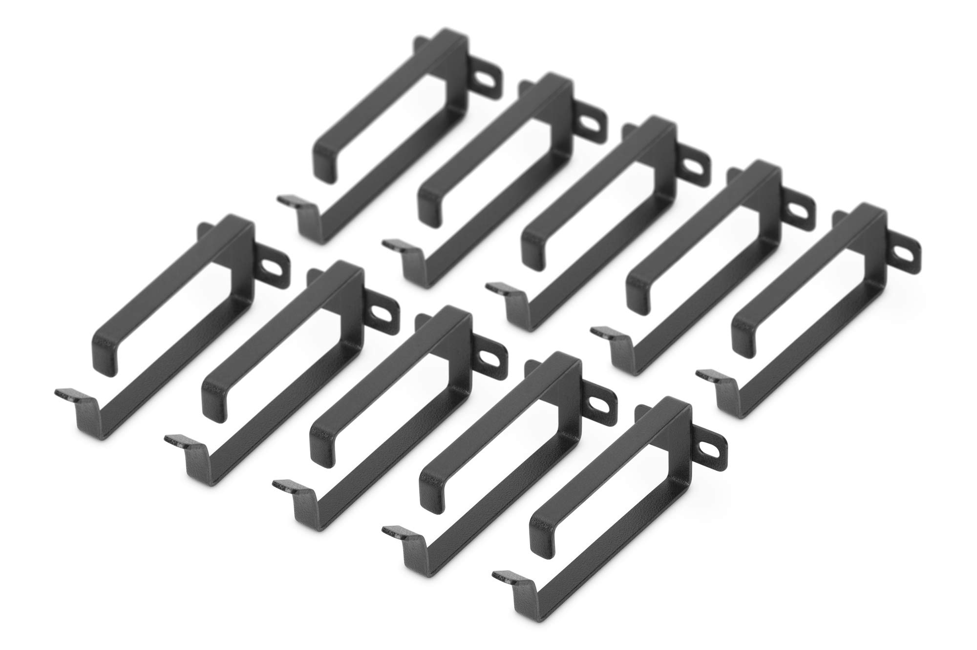 Digitus Staffa Guida Cavi 44 X 100 Mm - - 10 Pezzi - 10 Pezzi - Armadio Di Rete Da 19 Pollici - Gestione Cavi - Nero