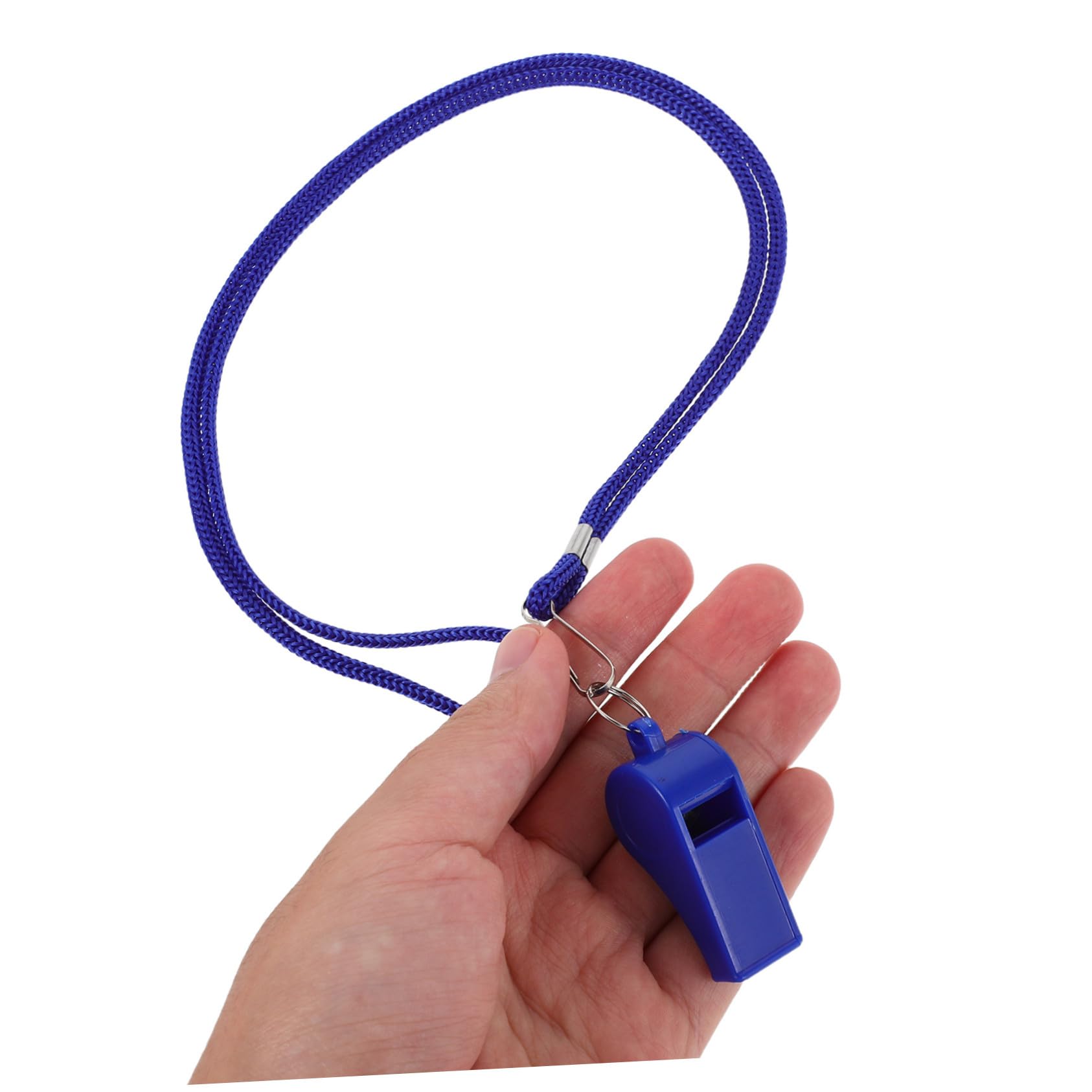 Toddmomy 36 Pezzi Fischietti Plastica Blu con Cordino Suono Forte e Nitido per Emergenza Sopravvivenza Outdoor Arbitri Sportivi Escursionismo Calcio Basket e attività all Aperto