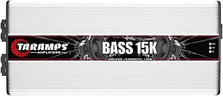 Taramps BASS 15K 1 Channel 15000 watts RMS Sub-bass and Bass Responses, Monoblock Amplifier Class D Low Pass Subsonic Filter Bass Boost Great for Competition High Technology Max Power Amp
