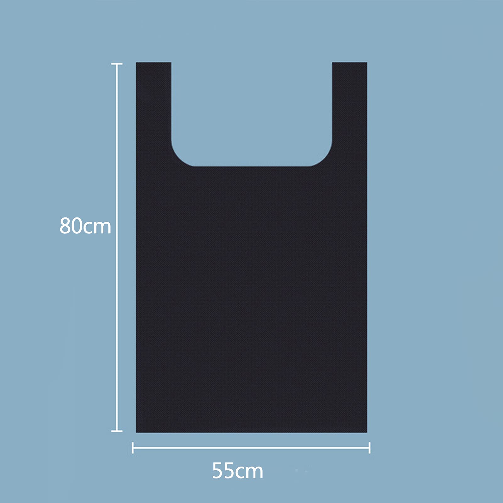 Sacchetti Per Immondizia 100 Sacchi Di Plastica Durevole Pesante Dovere Sacchetti Di Spazzatura Spessa Rifiuti Sacchi Per Casa Ufficio Giardino (55 * 80cm)
