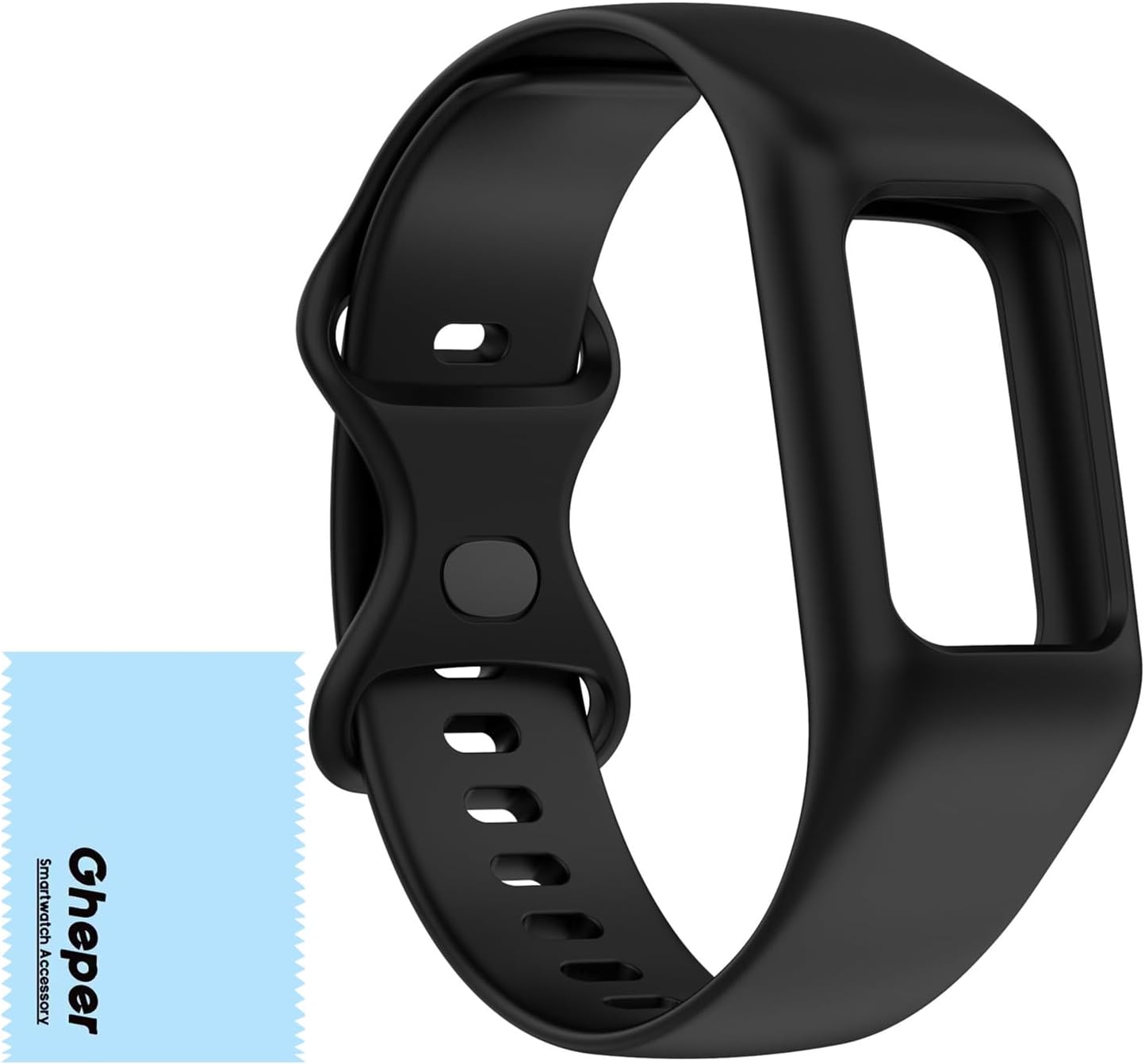 Soft Silicone Watchband Compatible with Fitbit Charge 6/5/4/3/3SE, Standard Design, 5.5"-8.7" Wristband