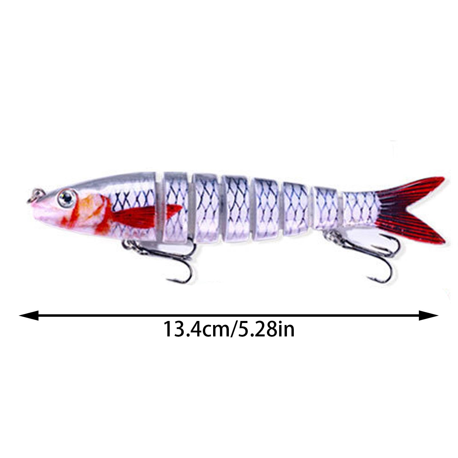 Swimbait snodati multipli, Swimbait snodati | Esche da pesca multifunzionali,Swimbait snodato a 8 sezioni per Crappie, esche da nuoto realistiche per la pesca alla spigola in acqua e salata