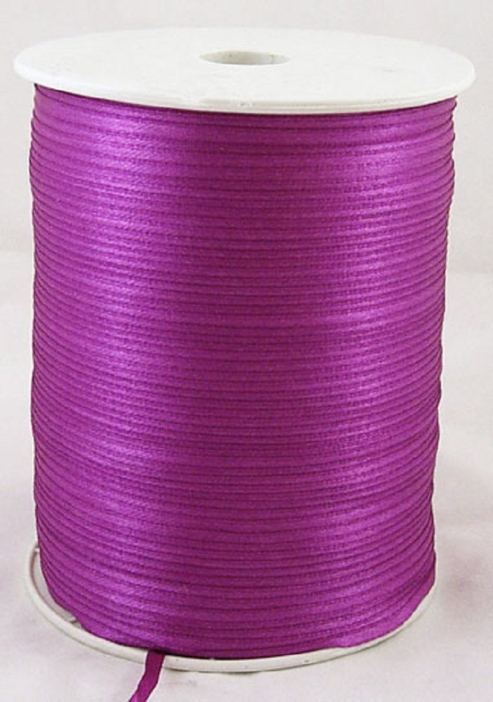 AB-Fashion 07 Satin Ribbon 1-10 Metres, 3 mm Wide 14 Colours (Fuchsia, 5)