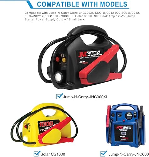 Miniatura 3 de PwrON Adaptador de CA a CC compatible con Jump-N-Carry Clore JNC300XL KKC-JNC212 900 SOLJNC212, KKC-JNC212 / CS1000 JNC300XL Solar 300XL 900 Peak