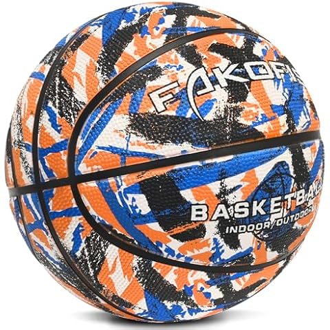FAKOFIS Youth Basketball Size 5 (27.5'') Kids Basketball for Indoor Outdoor Backyard Park Pool Play Games (Gift for Children) Cover