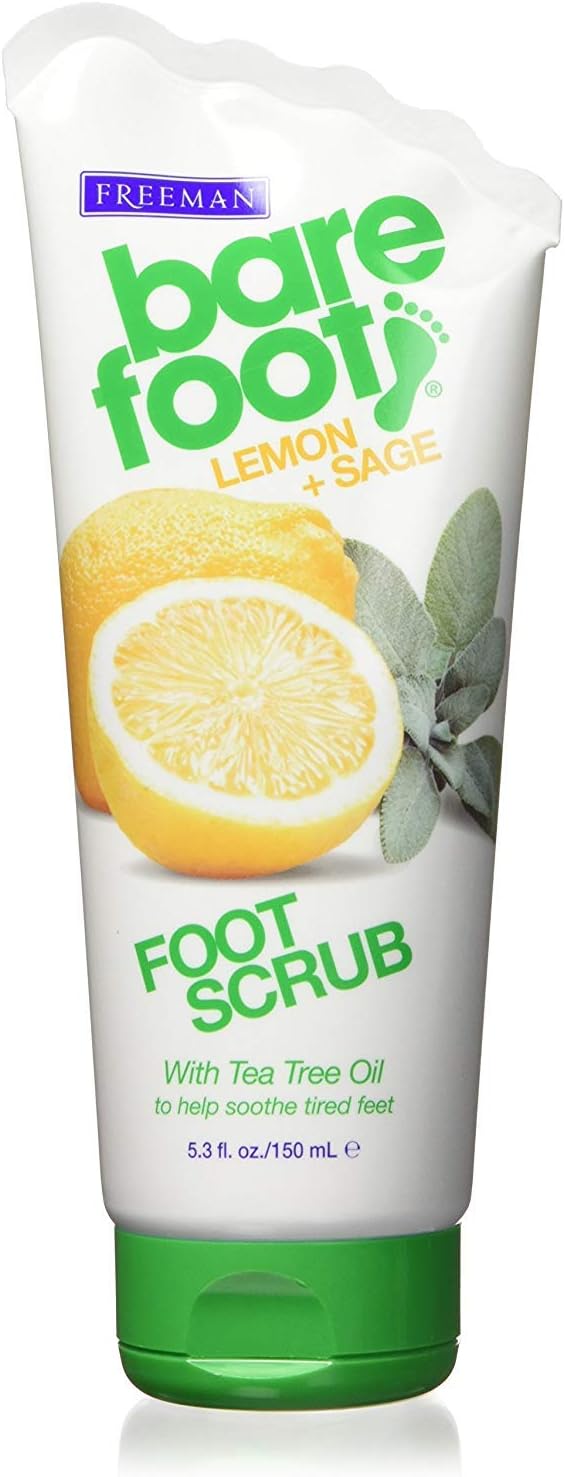 Freeman Bare Foot Revitalizing Foot Scrub Lemon & Sage 5.30 oz