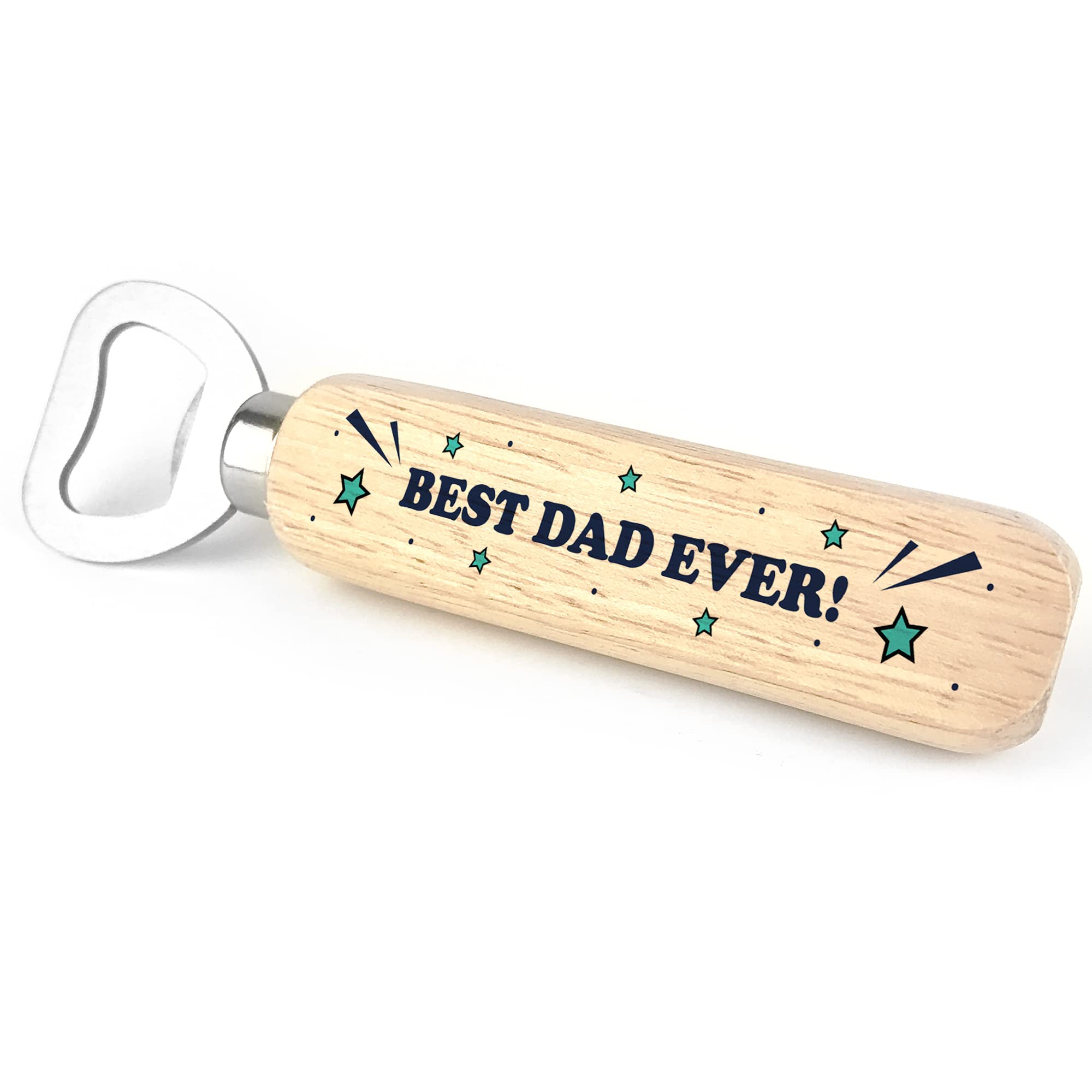 Gift for Dad Birthday Fathers Day Wooden Bottle Opener Gift from Daughter Son Keepsake