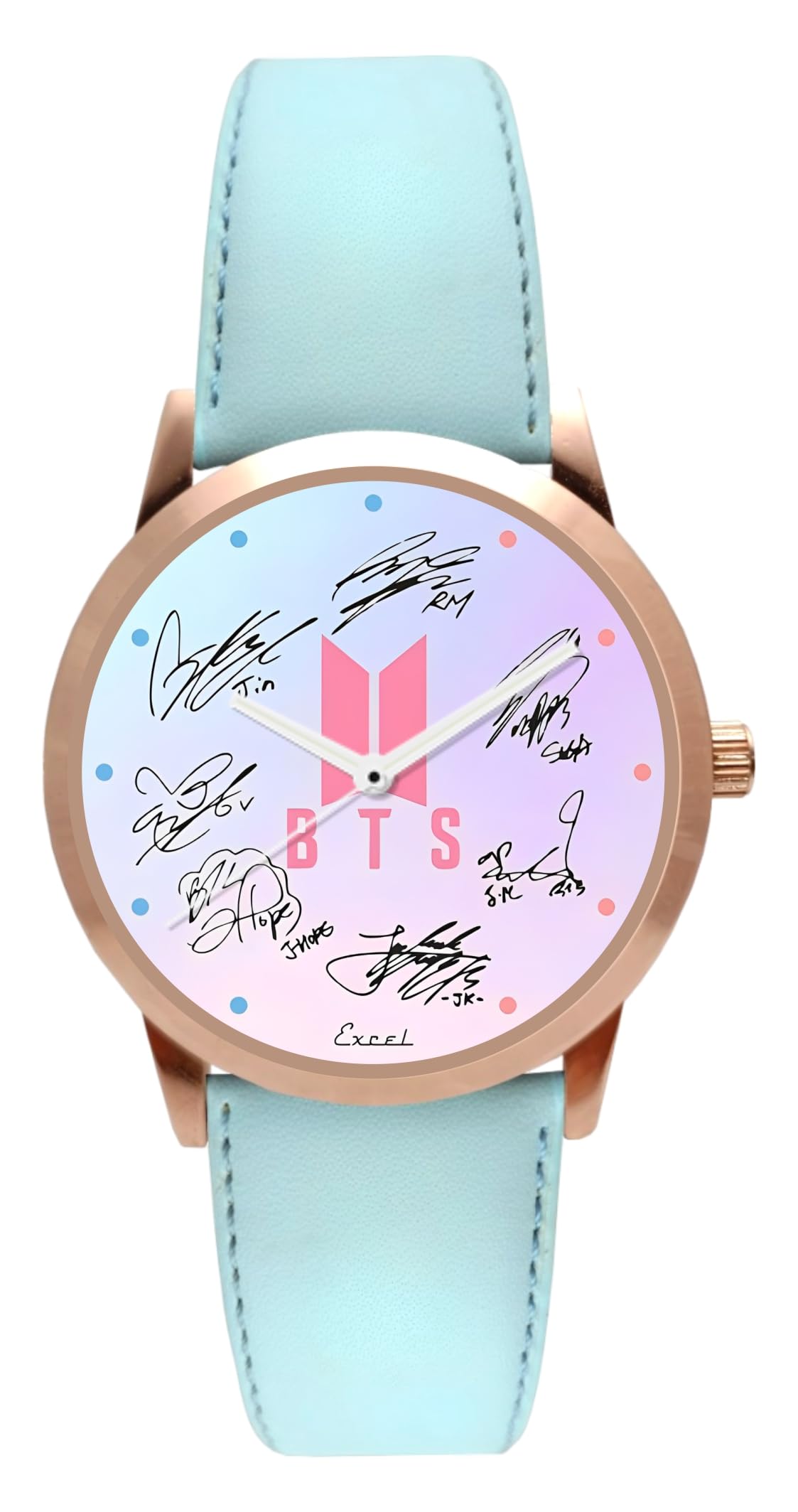 BTS SkyBlue Strap SB-002 Rosegold Watch | Girls | Premium Rosegold Watch (B0BPMQR62B) Amazon Price History, Amazon Price Tracker