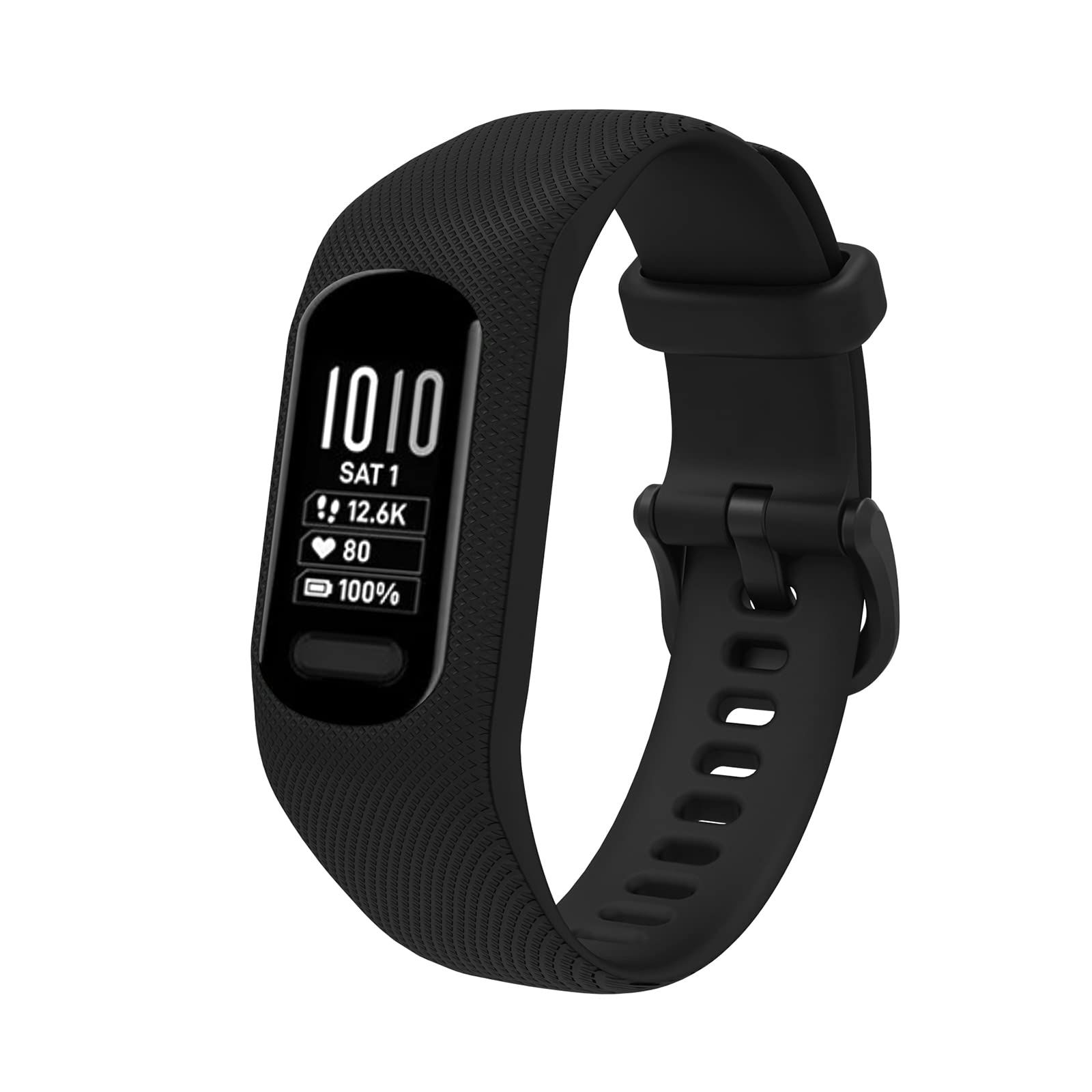 honecumi Bransoletka kompatybilna z Garmin vivosmart 5, bransoletka zastępcza, dla kobiet i mężczyzn, miękki silikon, klasyczna, regulowana, sportowa, stylowa, mała/duża