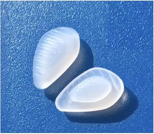Almohadillas para la nariz de silicona suave premium para gafas de ojos Nike, 3 parespaquete (transparente)