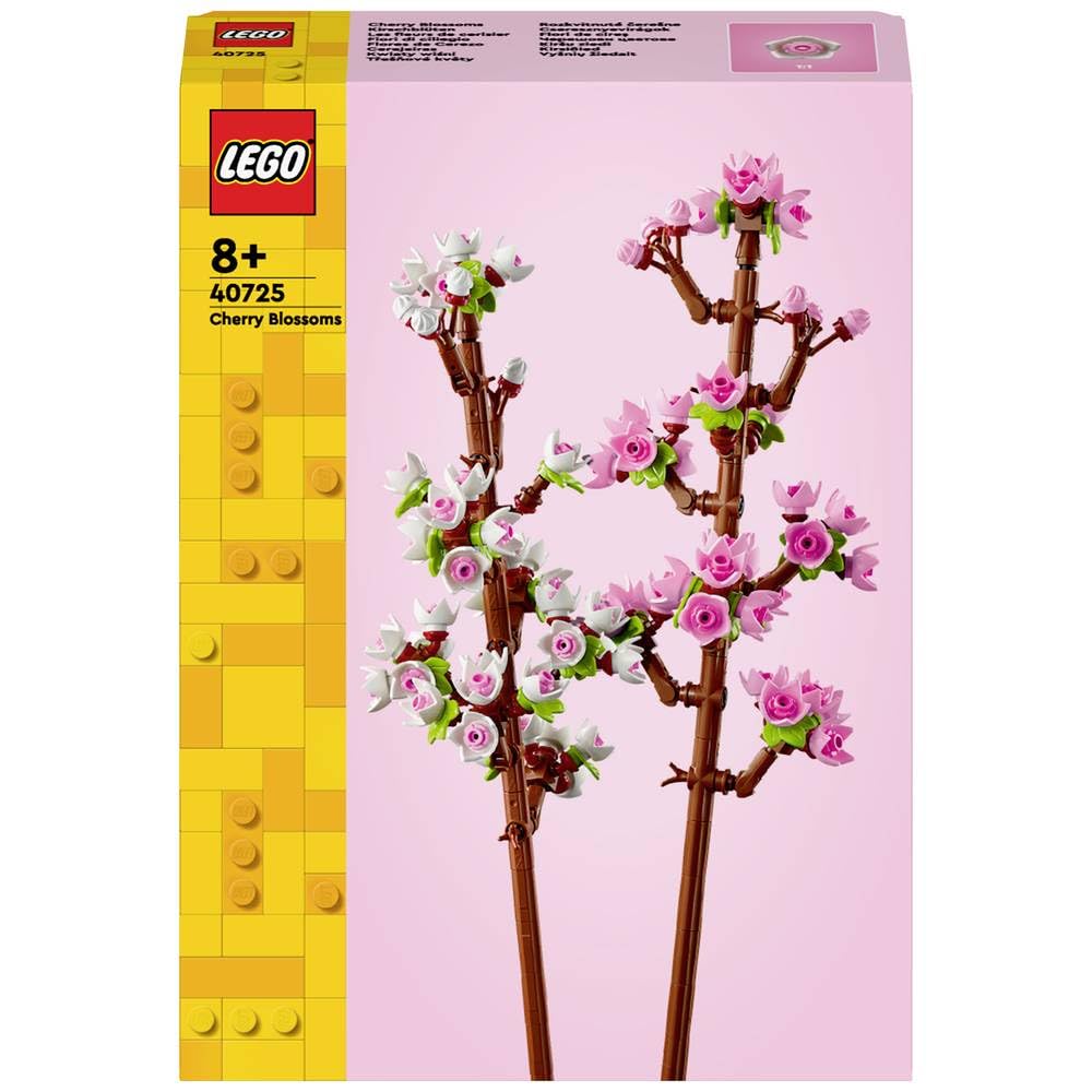 LEGO 40725 Iconic Kirschblüten, Knospen in Rosa- und Weißtönen