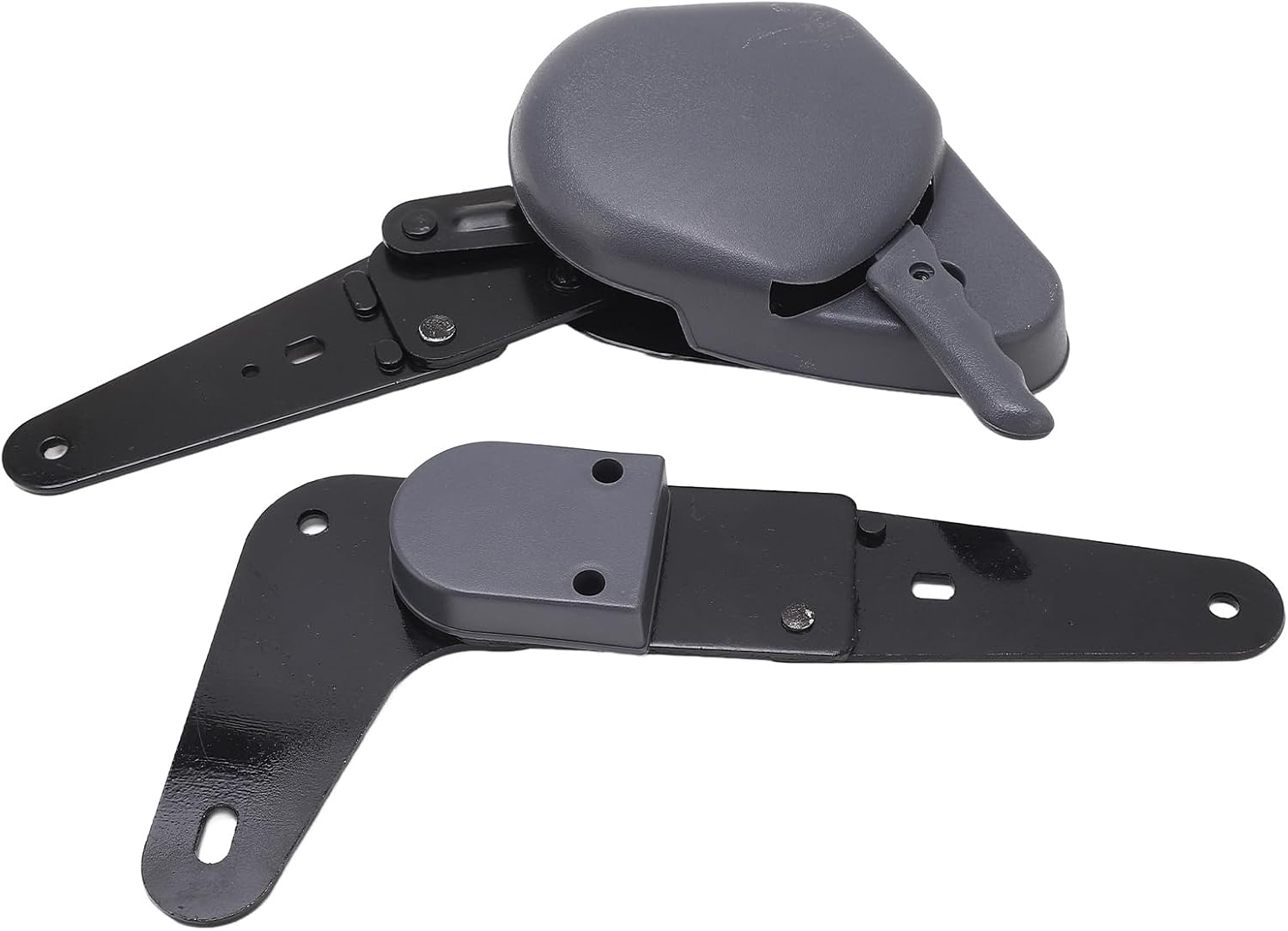 Seat Angle Adjuster Heavy Duty 0 to 180 Degree Adjustable Seat Back Hinge Recliner for RVs Trucks Trailers Construction Vehicles Black Steel Manual Angle Regulator