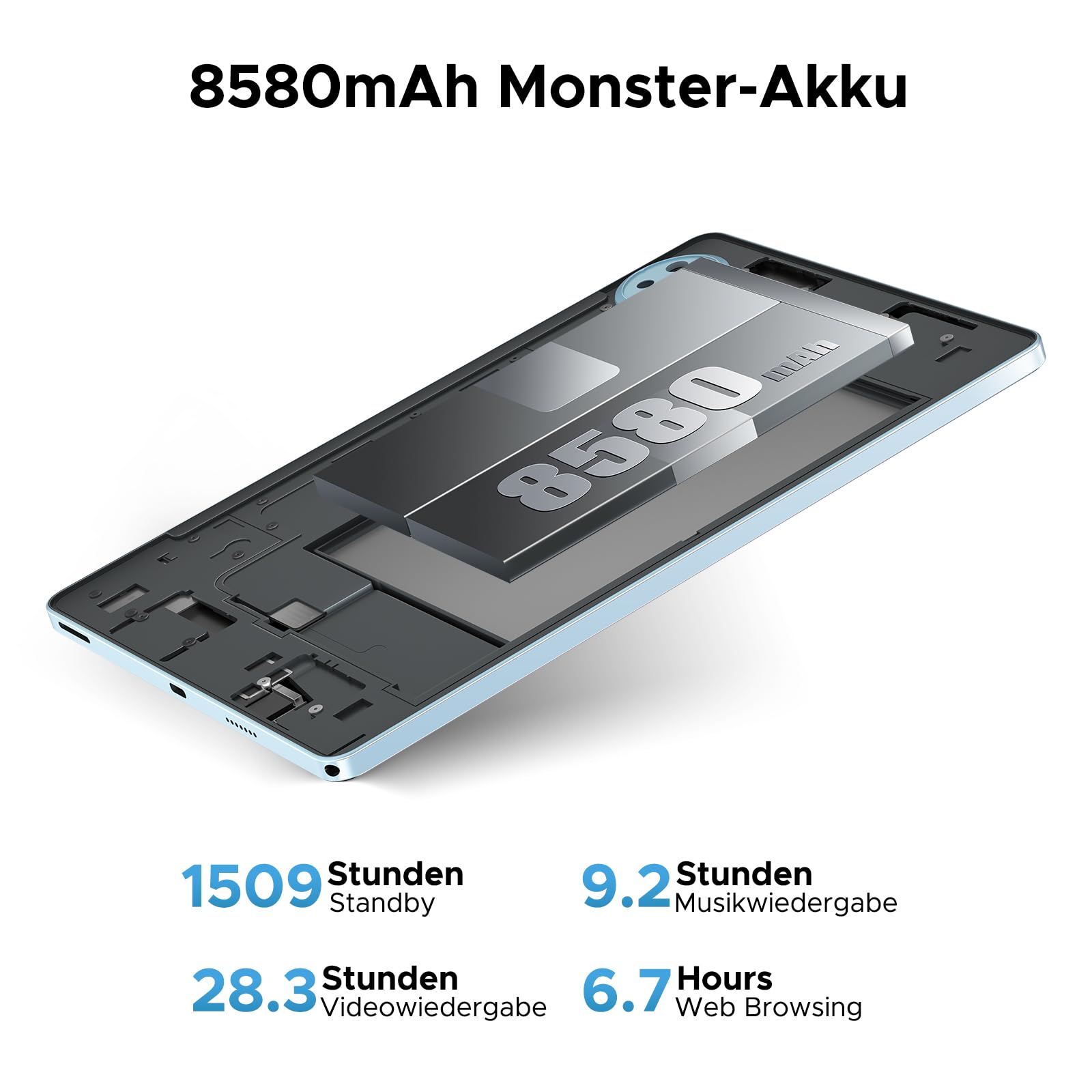 U11 (Tablette Wifi - 10.1'' - 4/128GB) BLACK