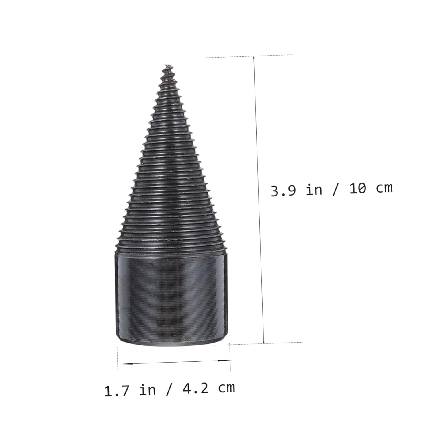 3Pcs Firewood Splitter Cone Drill Bit Heavy Duty Splitting Wood Drill Bits for Efficient Log Separation Compatible with Power Drills
