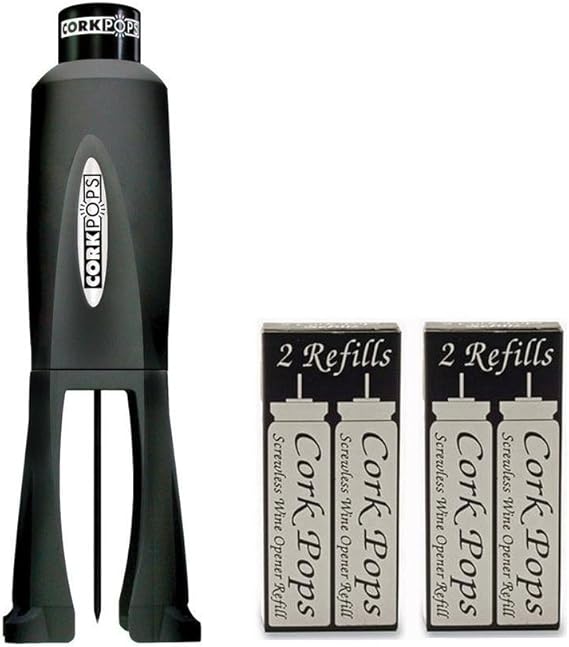 Cork Pops 12240 Legacy Wine Bottle Opener with 5 Refill