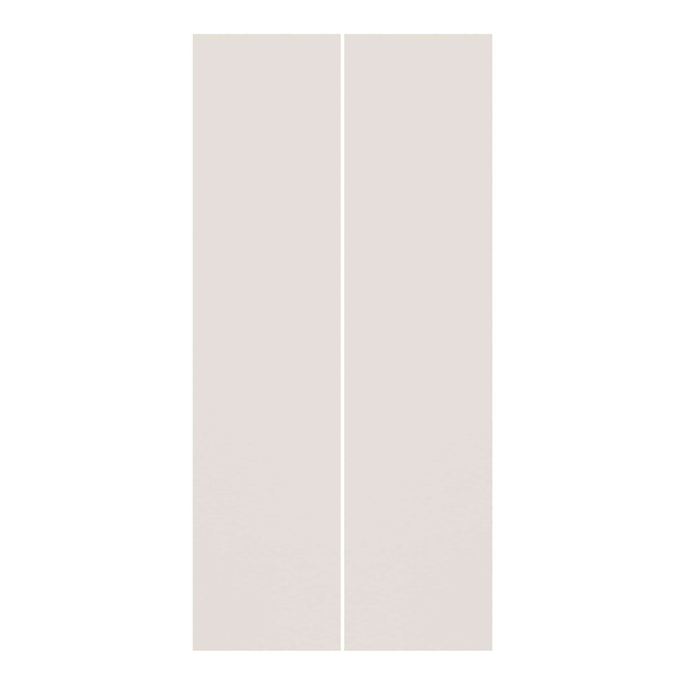 Schiebegardine halbtransparent 60er Paneel Klett Einfarbig Textil lichtdurchlässig - Unifarbe Modern Flächenvorhang Wohnzimmer Schlafzimmer 1453 (120x250 cm - 2er Set)