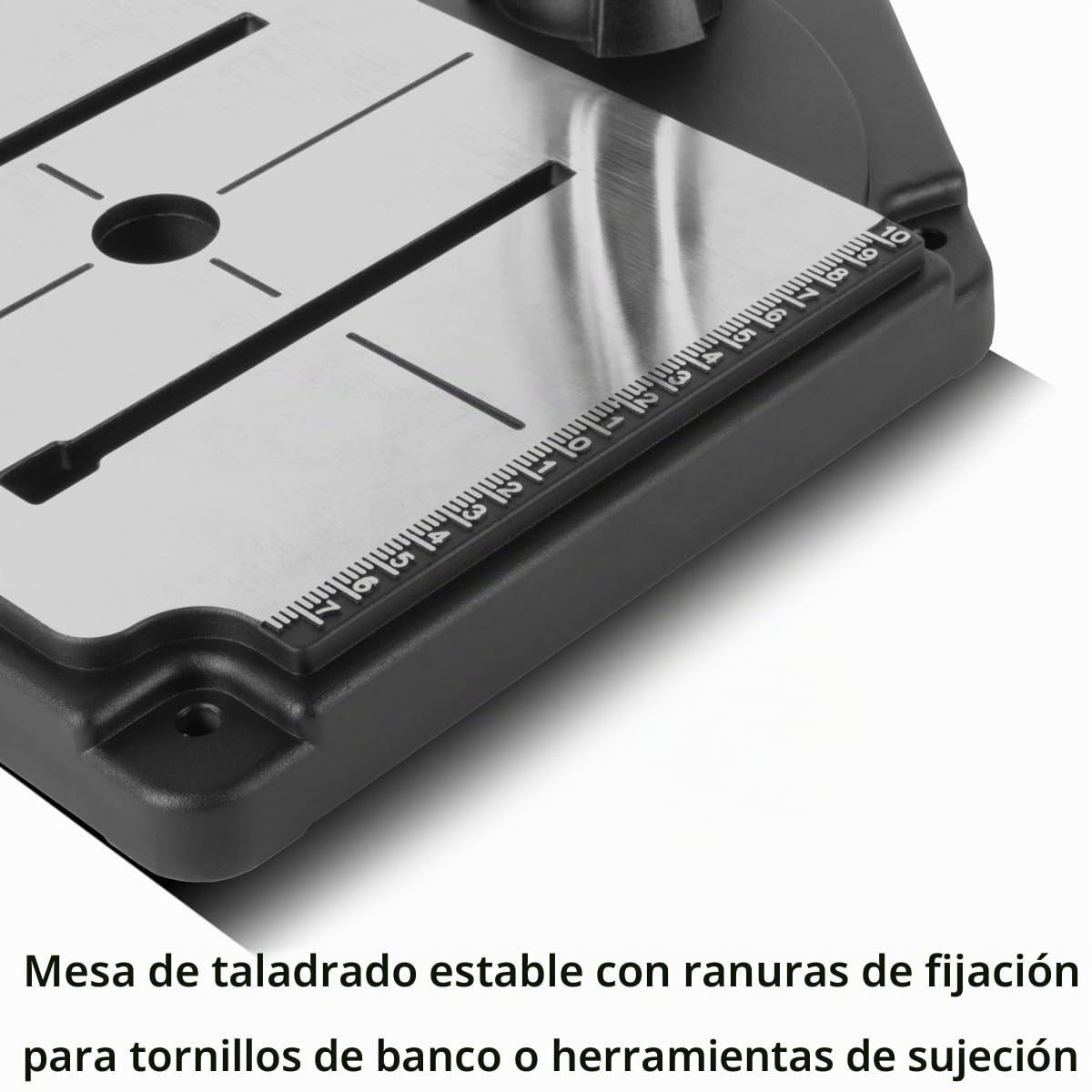 STAHLWERK taladradora de columna con láser de líneas cruzadas - 800 W taladradora de columna, velocidad 200-2.500 rpm, portabrocas rápido de 1,5-13 mm