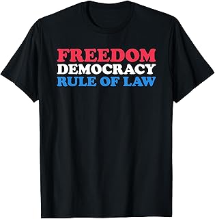 American Pride US Constitution Freedom Democracy Rule of Law T-Shirt