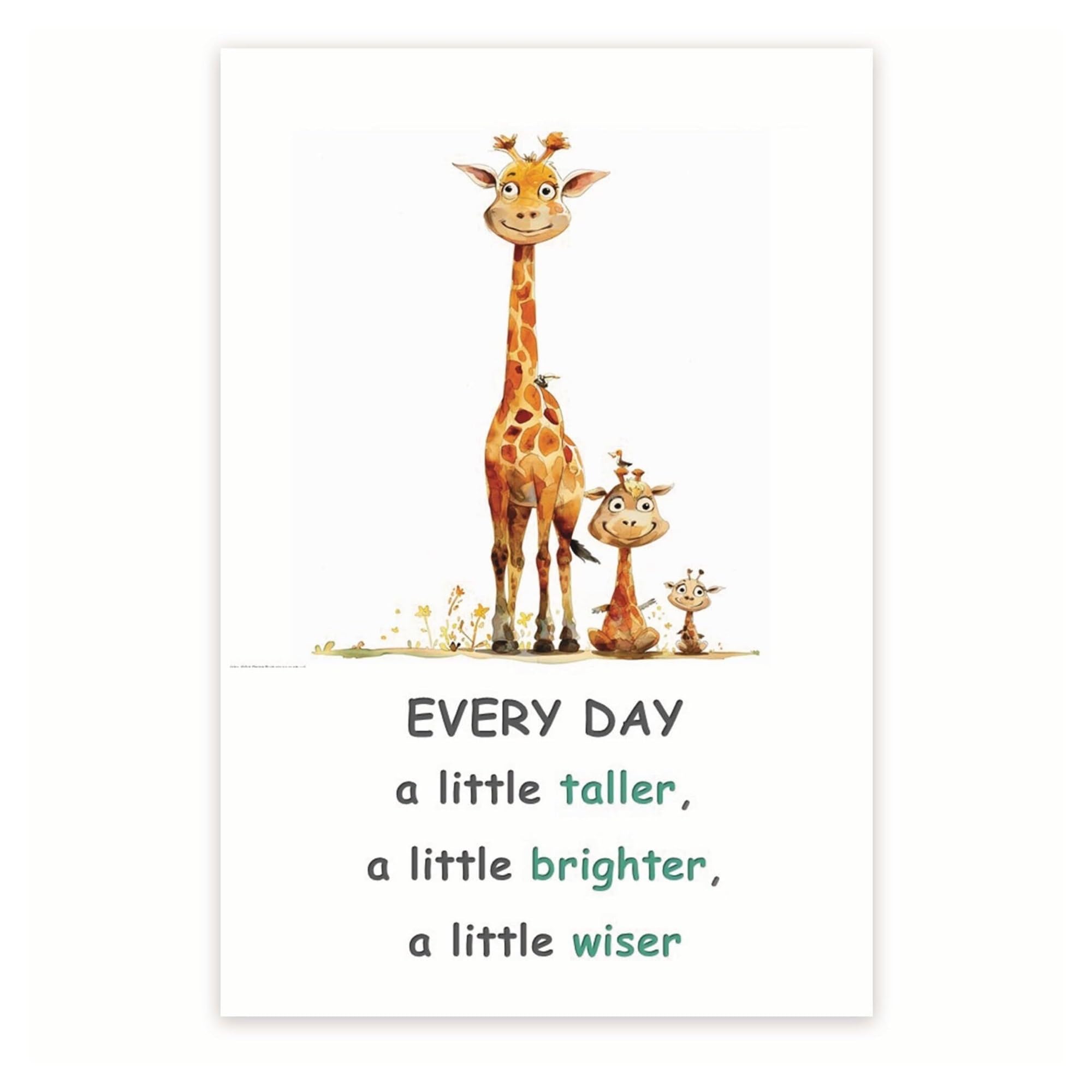 XGINERFEX Uplifting Daily Motivation Poster - Message Wall Decor for School Counseling Office, Bedroom, Workplace(Unframed,08x12inch(20x30cm))