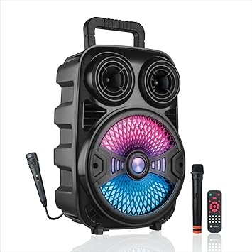 TRONICA CARWAAN 30W Portable Wireless Bluetooth Karoke Party Speaker with Remote/Aux/FM/Pa System/Rechargeable Battery (Wired & Wireless Mic-3)