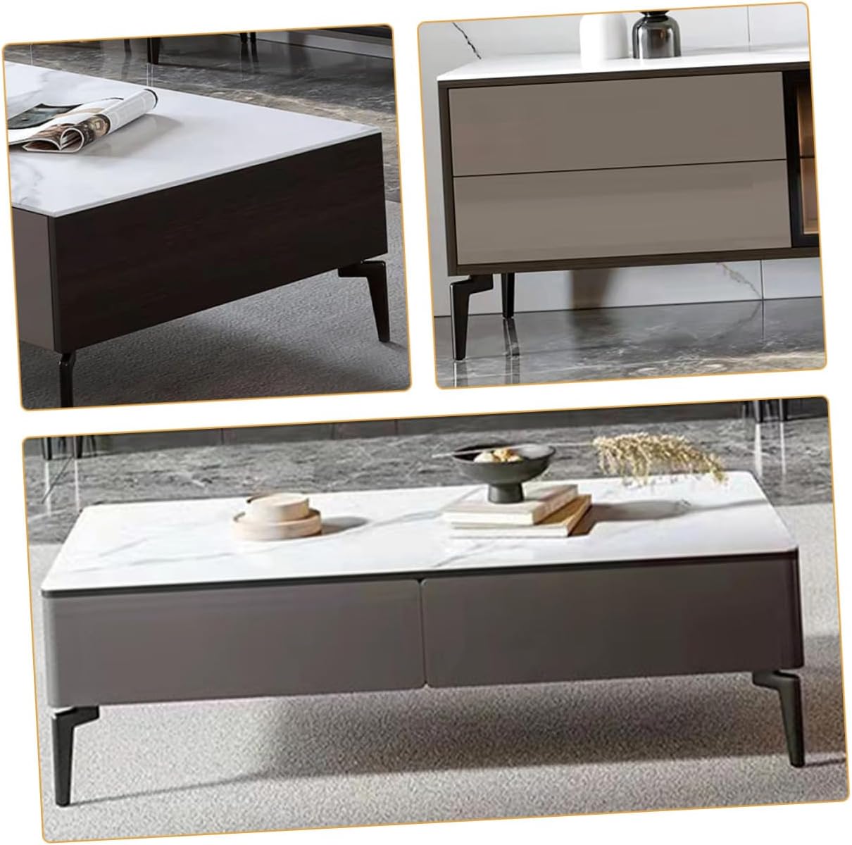 VALICLUD 4pcs Heavy Duty Metal Furniture Legs Replacement Sofa Couch Legs 14.5cm Matte Black Cabinet Table Support Hardware for Living Room