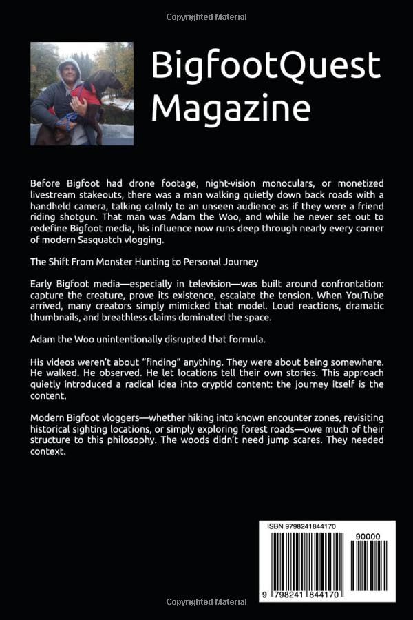 Image of Bigfoot Quest Magazine: January 2026: Adam The Woo