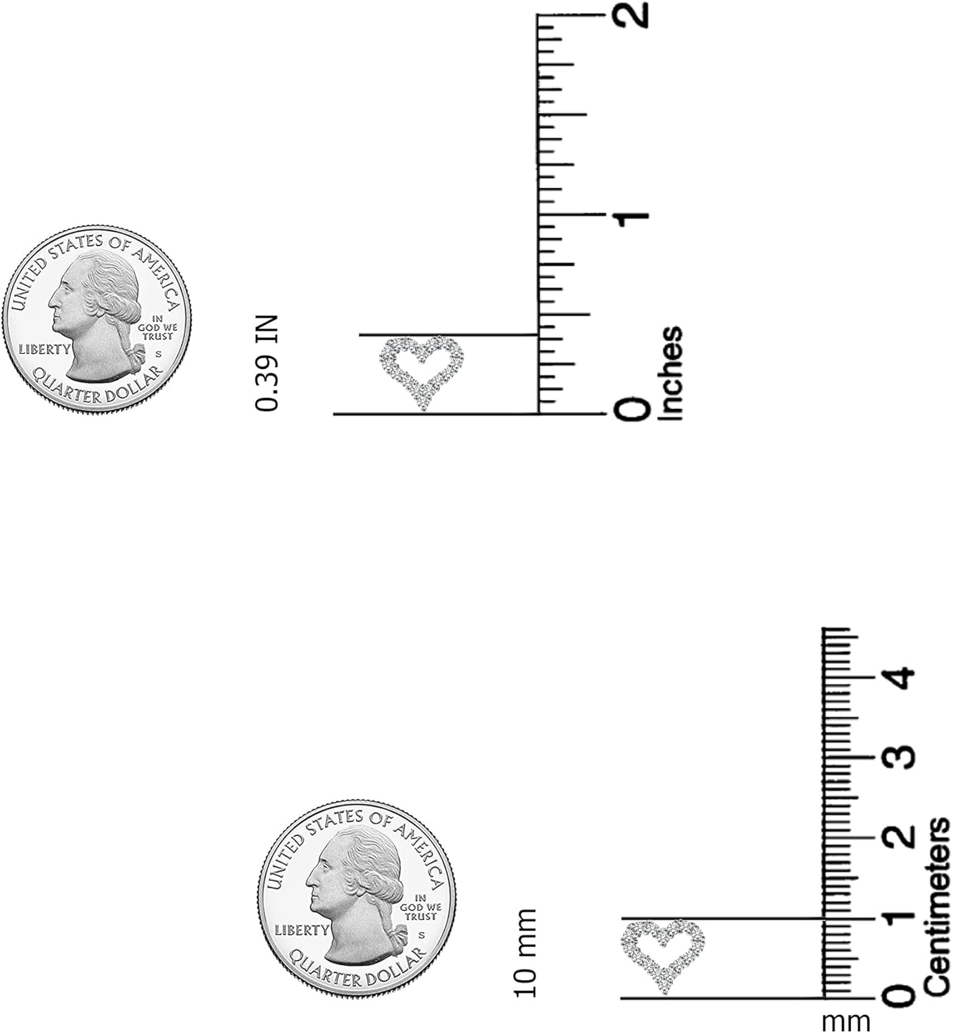 Charmsy 925 Sterling Silver Heart & Infinity Stud Earrings for Women | Women's Love Heart Shaped Earrings Jewelry Gifts - Image 4