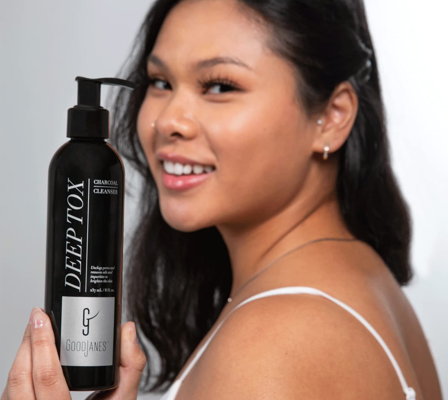 GoodJanes Deep Tox Gel Facial Cleanser with Green Tea, Lactic Acid & Echinacea Stem Cells – Gently Clarifies & Refreshes Skin – Vegan & Cruelty-Free Face Wash for All Skin Types - Image 4