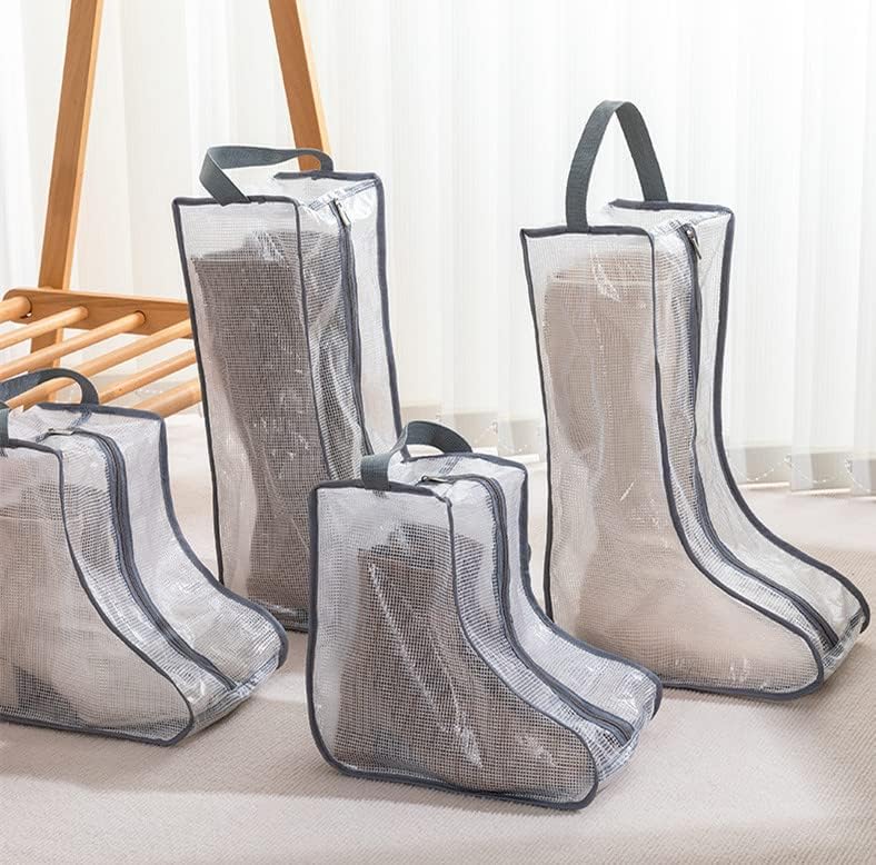 Miniatura 7 de 2 juegos de almacenamiento de botas, botas cortas portátiles y altas para almacenamiento o bolsa protectora, bolsas de polvo para zapatos, fundas