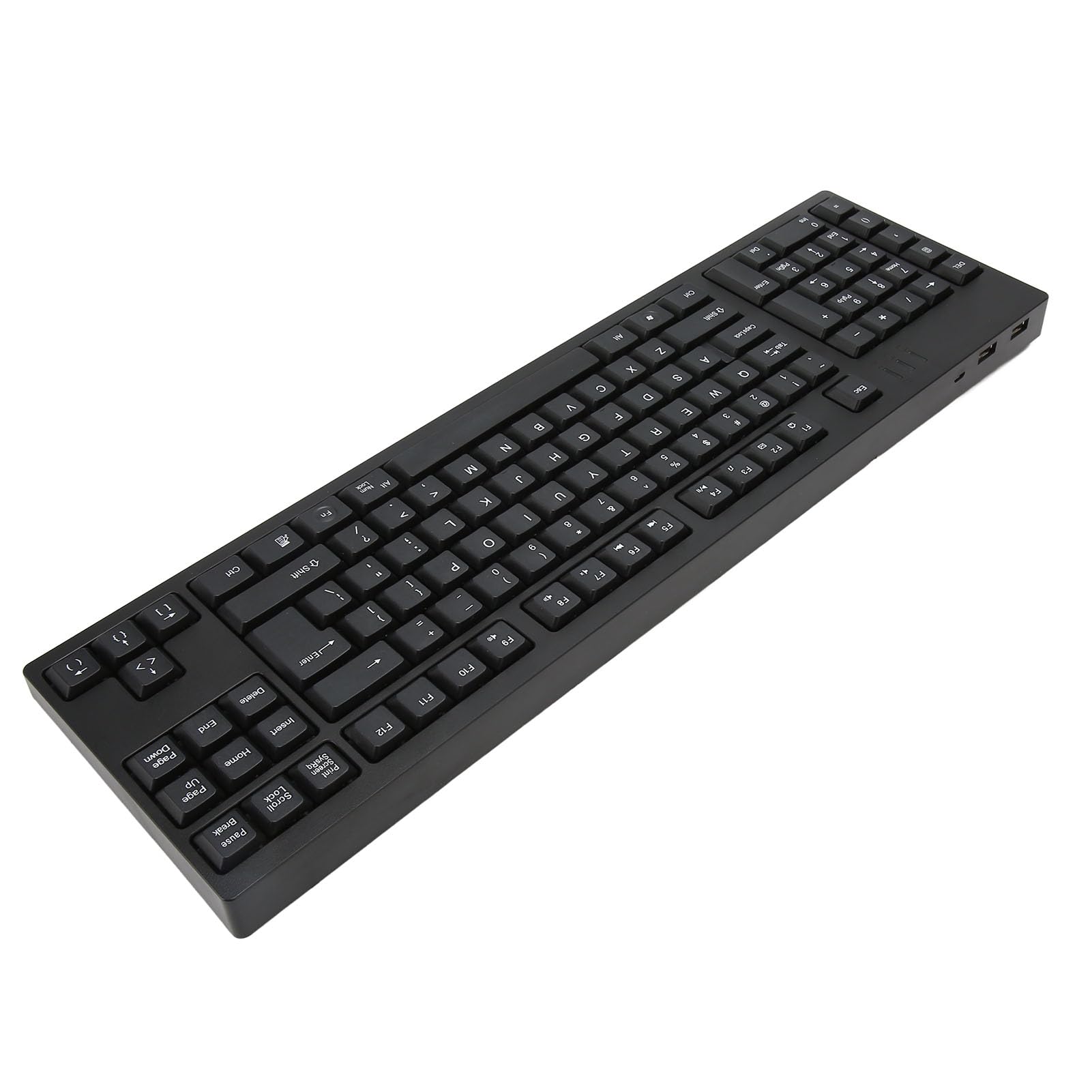 Cuifati Teclado para Zurdos 109 Teclas USB con Cable con 2 Puertos USB Hub, Botón de Tijera Teclado de Oficina Silencioso para Programadores Diseñadores Ingenieros, Alivia la Fatiga de la Mano